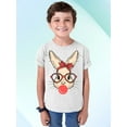 thumbnail image 2 of Easter Bunny With Bubble Gum Funny Egg Hunting Christian Holiday Youth T-shirt, Youth XS, White, 2 of 5