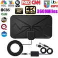 thumbnail image 2 of Antena de TV interior digital 4K de 3600 millas, antena de TV digital DVB-T HD para más canales, negra JM, 2 of 5