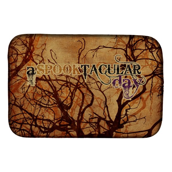 A Spook Tacular Day Halloween Dish Drying Mat