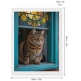 thumbnail image 2 of Diamond Art Kit for Adults, Cat Window Stained Glass Flowers Diamond Painting for Adults Beginners, 5D DIY Diamond Art Painting Kits, Colorful Diamond Painting Craft for Home Decor 12x16, 2 of 7