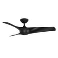 thumbnail image 3 of Zephyr 52" Matte Black Integrated LED Smart Ceiling Fan with Remote Control, 3 of 5