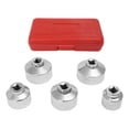thumbnail image 1 of Sidaley Juego de 5 piezas de tapas de filtro de aceite automático, juego de llaves de vaso, unidad tipo taza para Vehículos, repuestos y accesorios Mis, 1 of 1