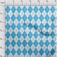 thumbnail image 3 of oneOone Georgette Viscose Turquoise Blue Fabric Check Argyle Sewing Craft Projects Fabric Prints By Yard 42 Inch Wide, 3 of 4