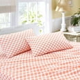 thumbnail image 2 of EnvioHome 100% Cotton Bed Sheets, 3 Piece - Cool & Crisp Cotton Percale Twin Bed Sheets - Mandalas Coral, 2 of 8