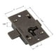 thumbnail image 2 of Pequeña cerradura de puerta de gabinete de montaje empotrado de latón antiguo con llave - 1"" de ancho x 1 3/4"" de alto - Cerradura y llave vintage para puertas y cajones de muebles | Ua-030-Laborato, 2 of 7