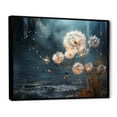 thumbnail image 2 of Designart "Flight of Dreams with Dandelions" Floral Floater Framed Canvas Wall Art, 2 of 7