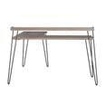 thumbnail image 3 of Pemberly Row Moderne Bois / Métal L Bureau avec Riser en Gris en Détresse, 3 of 5