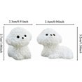 thumbnail image 4 of Dashboard Dog Figurines, Small Dog Statues Set of 4 Miniature Animal Figures, 4 of 5