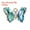 Bright Green, variant on 10 Pcs Rhinestone Butterfly Charm Cubic Zirconia Crystal Light Blue