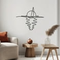thumbnail image 3 of Elegant Sunset Horizon Line Art, Minimalist Metal Wall Decor, Modern Home Accent, Tranquil Evening Ambiance, 3 of 5