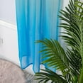 thumbnail image 4 of Gradient Color Tulle Door Window Curtain Drape Panel Sheer Scarf Valances 1PC Curtain For Windows, 4 of 8