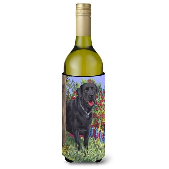 24 oz Black Labrador Retriever Wine Bottle Hugger