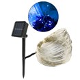 thumbnail image 2 of Luces de cadena solares Luces de tirarere led lámpara de decoración de lámpara de alambre de cobre impermeable para decoración de patio de árboles libre 50 LED azules Colco Luz de cadena de alambre de cobre, 2 of 7