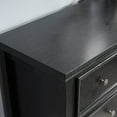 thumbnail image 6 of Gzxs 7-Drawer Dresser, Modern Chest of Drawers, 47.25" Wide Dresser for Bedroom, Living Room, Wooden Storage Drawer Cabinet with Metal Handles, Black, 6 of 8