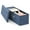 Navy, variant on Costway Fabric Folding Storage Ottoman Storage Chest W/Divider Bed End Bench Navy