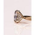 thumbnail image 3 of SOLITAIRE JEWELS 2.5CT Round Cut Solitaire Hidden Halo Setting Moissanite Engagement Ring Solid 10K Yellow Gold, 3 of 8