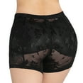 thumbnail image 3 of Lu's Chic Women's Padded Shaper Shorts Lace Shapewear Panties Mesh Underwear Hip Dip Butt Lifter Black Large, 3 of 3