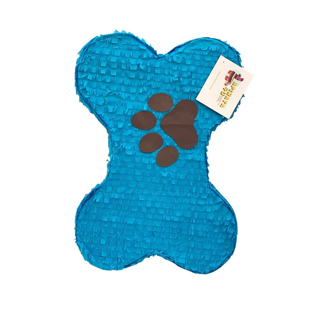 APINATA4U Large Blue Dog Bone Pinata 24" Puppy Theme Party Favor