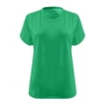 thumbnail image 4 of Generic Women's Plus Size V Neck T Shirts Summer Half Sleeve Tees Casual Loose Fit Cotton Tunic Tops 2025, 4 of 4