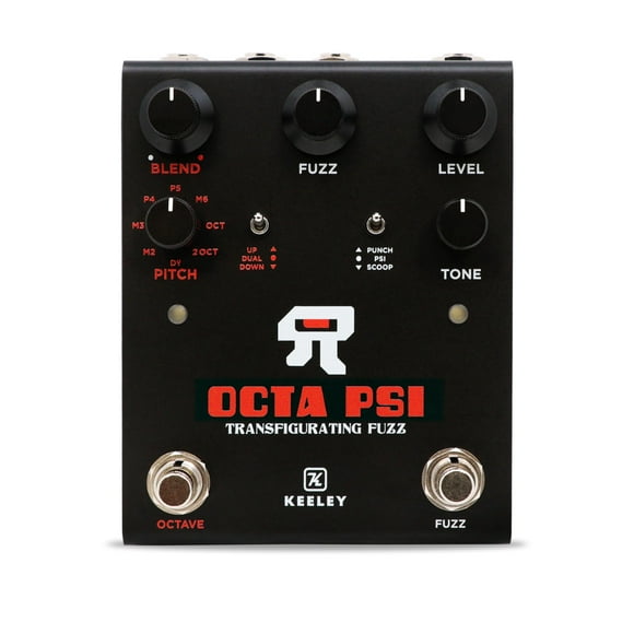 Pedal Fuzz Keeley Octa Psi Transfiguring con pedal de expresión