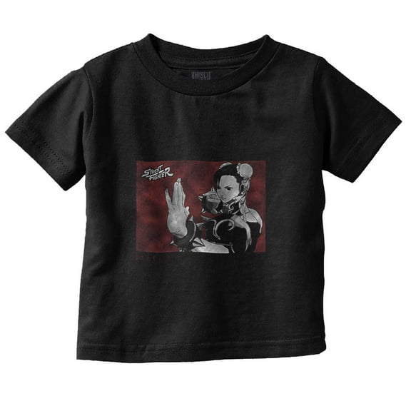 Street Fighter Chun Li Game Character Toddler Boy Girl T Shirt Infant Toddler Brisco Brands 6M