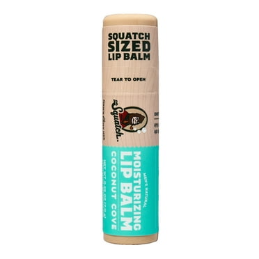 Dr. Squatch Coconut Cove Moisturizing Natural Lip Balm for Men, 0.25 oz