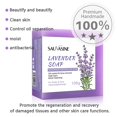 thumbnail image 5 of Jabón de lavanda Jabón en barra de lavanda para cara y cuerpo que desvanece las cicatrices, limpieza húmeda, 5 of 5