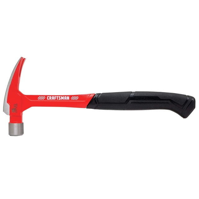 CRAFTSMAN Martillo, garra rasgada, cara lisa, cabeza de acero, 16 onzas (CMHT51163)