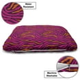 thumbnail image 3 of Safari Pet Bed, Zebra Design Wild Colors Repetitive Pattern Hand Drawn Like Stripe Like Marks, Resistant Pad for Dogs and Cats Cushion with Removable Cover, 24" x 39", Pink Plum Orange, by Ambesonne, 3 of 4
