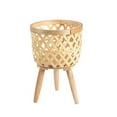 thumbnail image 1 of Cesta tejida, cesta para plantas, cesta tejida a mano de ratán, cesta para flores, artesanía excepcional, 1 of 1