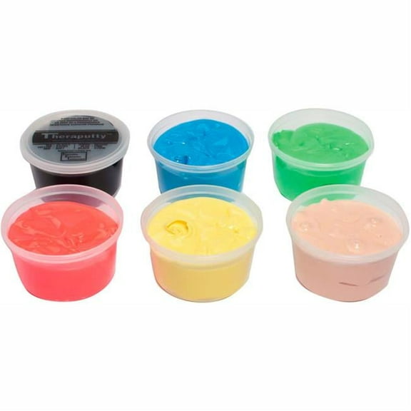 1 lbs TheraPutty Exercise Putty Set - Assorted Color - 6 Piece