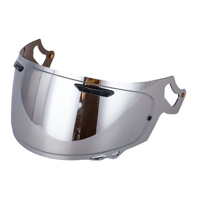 Mistaha Replacement Silver Mirror Lens for Arai RX-7X/REO/XD/RX-7V/VAS-V Helmets - Anti-UV Anti-Fog Anti-Scratch Windproof Lens - Full Face Helmet Visor