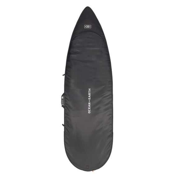 Ocean & Earth COR_X Shortboard Day Black Surfboard Bag - 6'8" (Fits 1 Board)