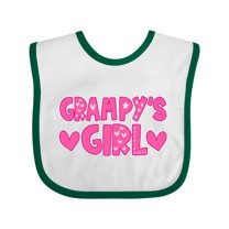 Inktastic Grampy's Girl Granddaughter Girls Baby Bib