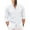 White, variant on KDFJPTH Mens Spring And Summer Fashion Casual Solid Color Cotton And Collar Button Long Sleeve Shirt Top