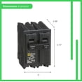thumbnail image 3 of Disyuntor Schneider Electric HOM215CP de 15 amperios, bipolar, 3 of 4