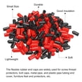 thumbnail image 4 of 200pcs Rubber End Caps Cover Assortment 1/4 inch Screw Thread Protector for Screw Bolt Black Red, 4 of 5