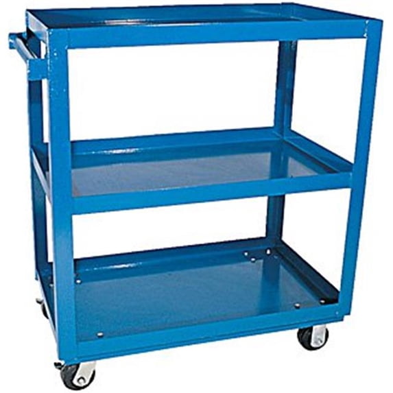 Vestil Manufacturing SCS3-2840 Steel Service Cart with Three 28 x 40 in. Shelves