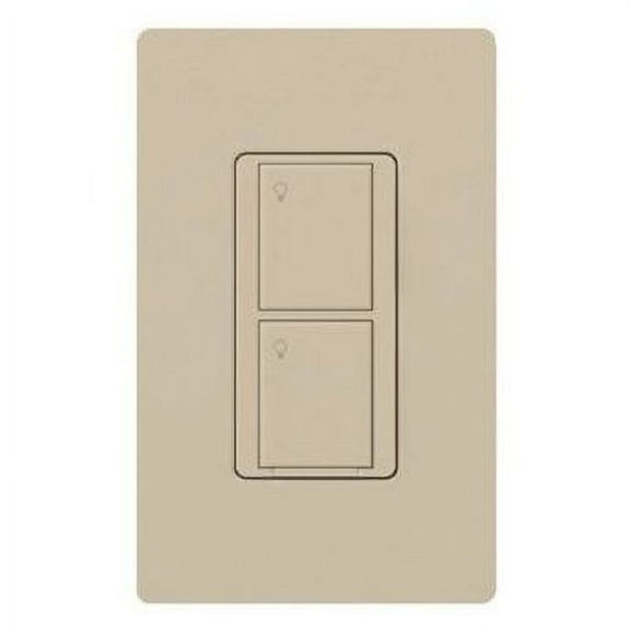 Lutron PD-5WS-DV-LA Light Switch Caseta Wireless electrostatic 5 Amps Lighting and 3 Amps Fan RF On/Off Light Almond