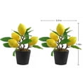 thumbnail image 4 of Planta en maceta de limón Artificial Timcorr Mini árbol de limón S, 4 of 8