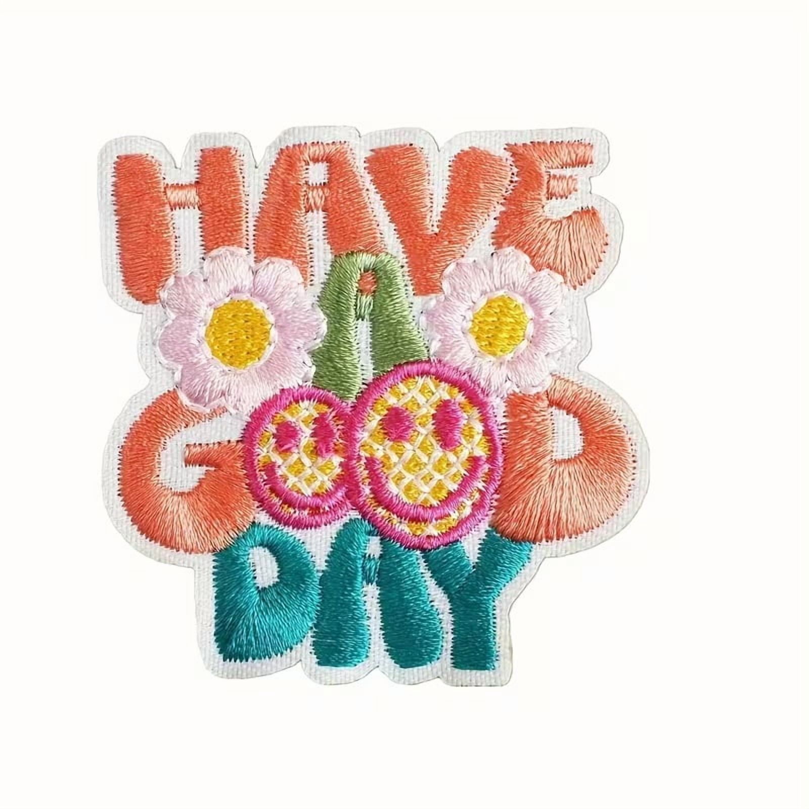 4 Pieces of Ladies Novelty Hot Stamping Patches - Personalized Iron-On and Sewn Patches for Creative Fashion