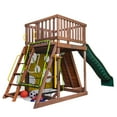 thumbnail image 4 of KidKraft All-in-One Sports Adventure Wooden Outdoor Playset with Rock Wall, Basketball Goal and Sports Equipment, 4 of 22