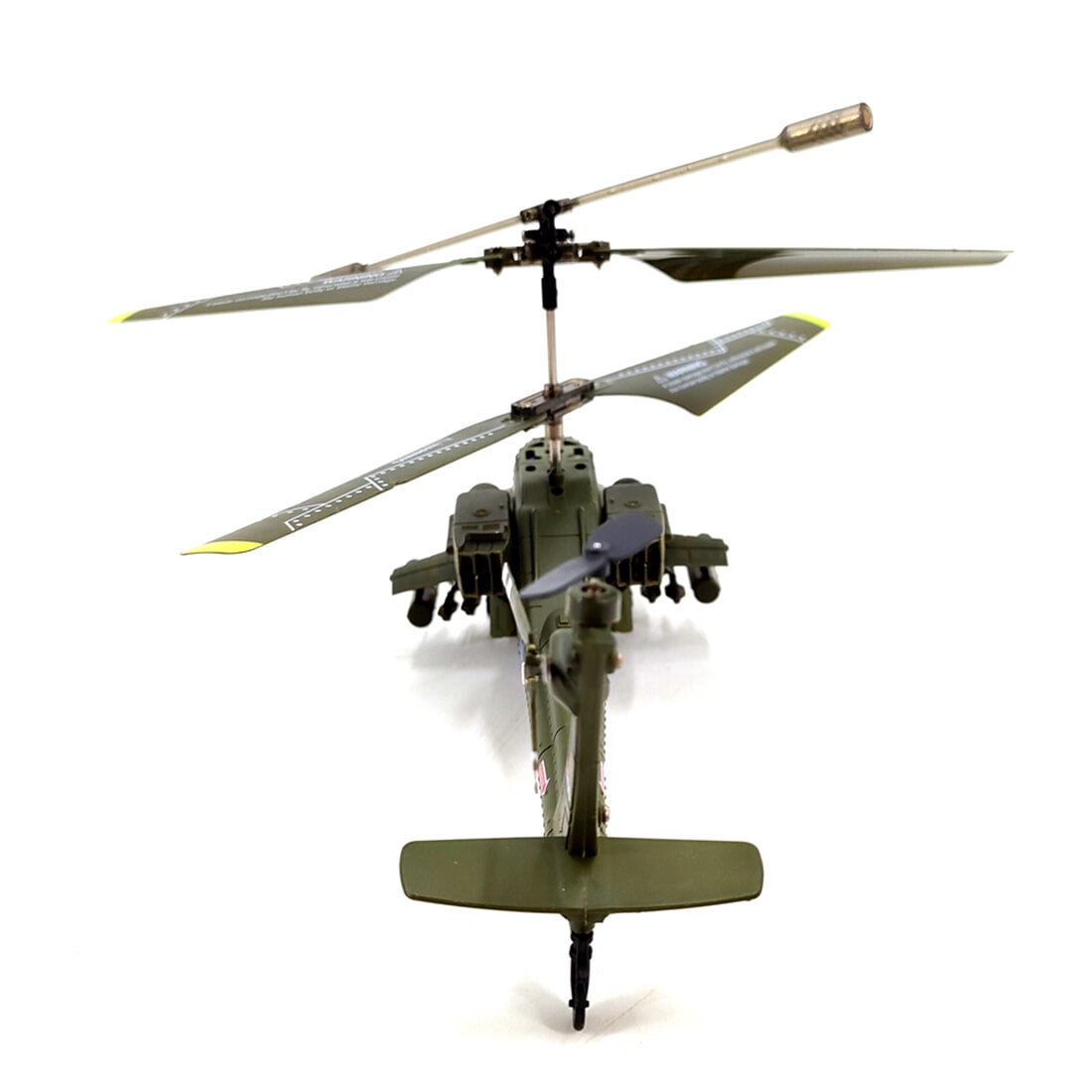 S109H Apache RC Helicopter Model with Gyro Stabilizer, 2.4GHz 3CH Dual-Prop Airplane with Night Lights, One-Key Takeoff, Return & Hover, RTF Aircraft for RC Hobbyists
