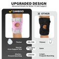 thumbnail image 3 of Rodillera CAMBIVO Elite Motion Series para mujer y hombre con estabilizadores laterales, rodillera rotuliana para desgarro de menisco, soporte para aliviar el dolor de rodilla, correr, baloncesto y ha, 3 of 5
