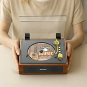 Udreamer Portable CD Players for Home, with Bluetooth &Hi-Fi Stereo Speakers,Remote Control | Brown