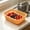 Yellow, variant on Rectangular Plastic Vegetable Basket With Holes Multipurpose Kitchen Storage