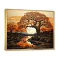 thumbnail image 2 of Designart "Baobab Tree Charm During Sunset" Tree Baobab Floater Framed Canvas Wall Art, 2 of 7