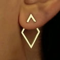 thumbnail image 5 of Minimalist Geometric Diamond Hollow Earrings for Elegant Fashion Statement, 5 of 10