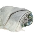 thumbnail image 3 of Parkland Collection Raquel 67x52" Striped Wool & Fabric Throw Blanket in Gray, 3 of 4