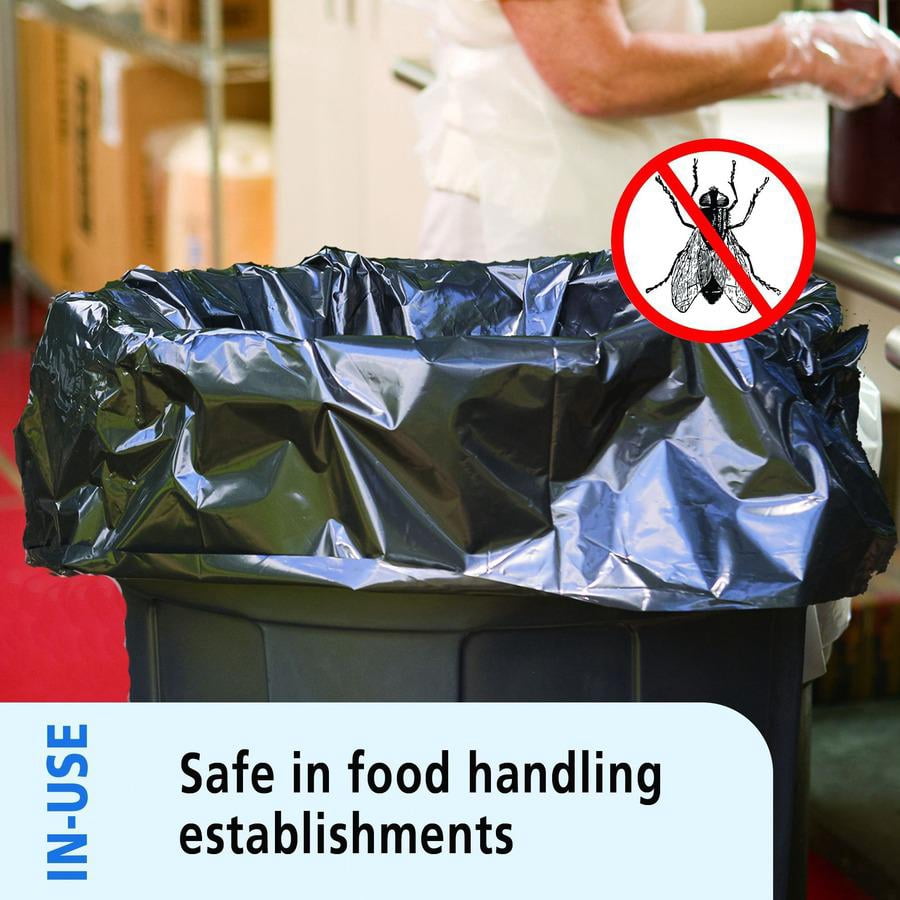 Stout® 33% Recycled Insect Repellent Trash Bags, 35 Gallons, 33" x 40", Black, Box Of 80